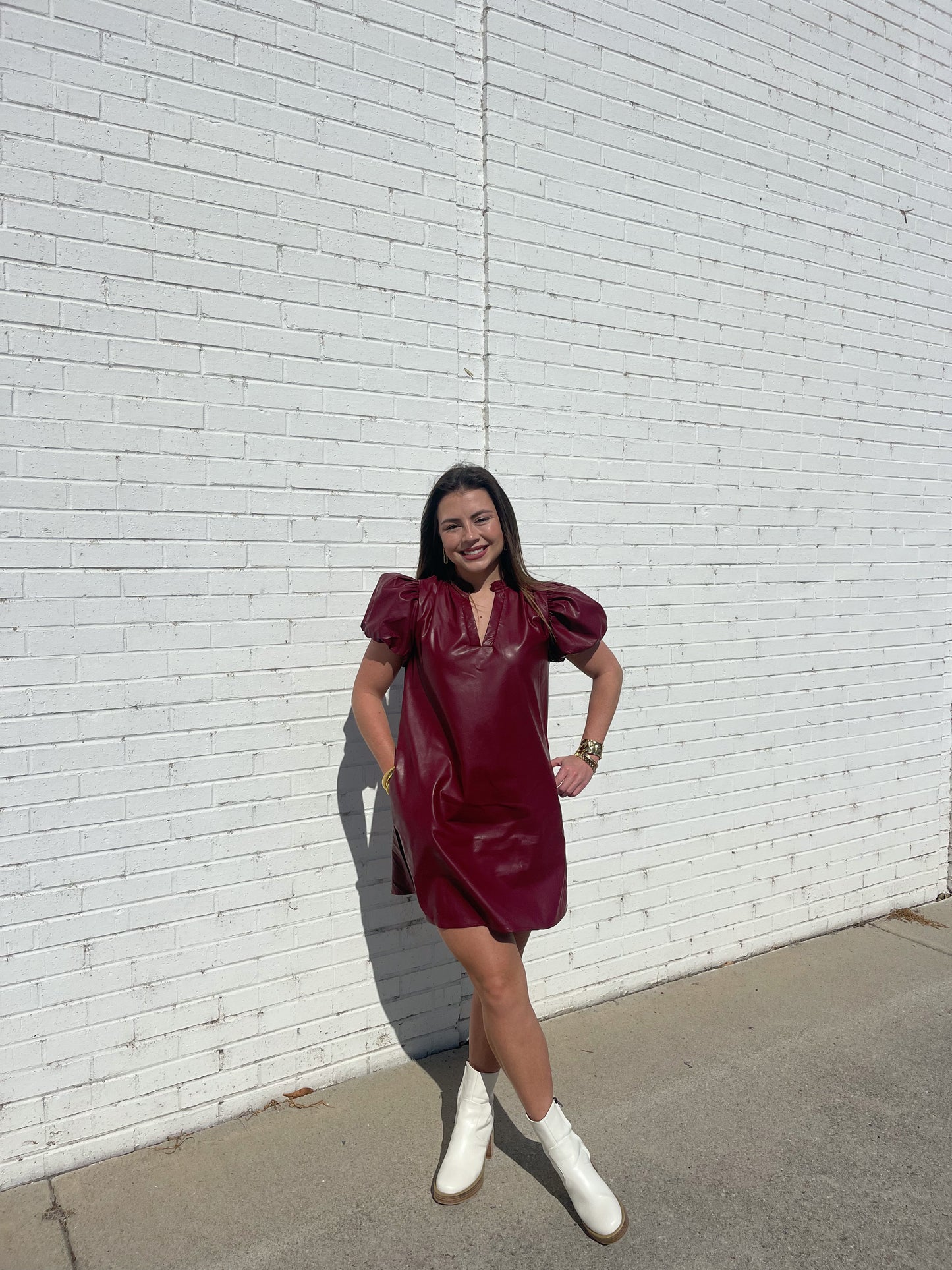 The Burgundy Jade Dress