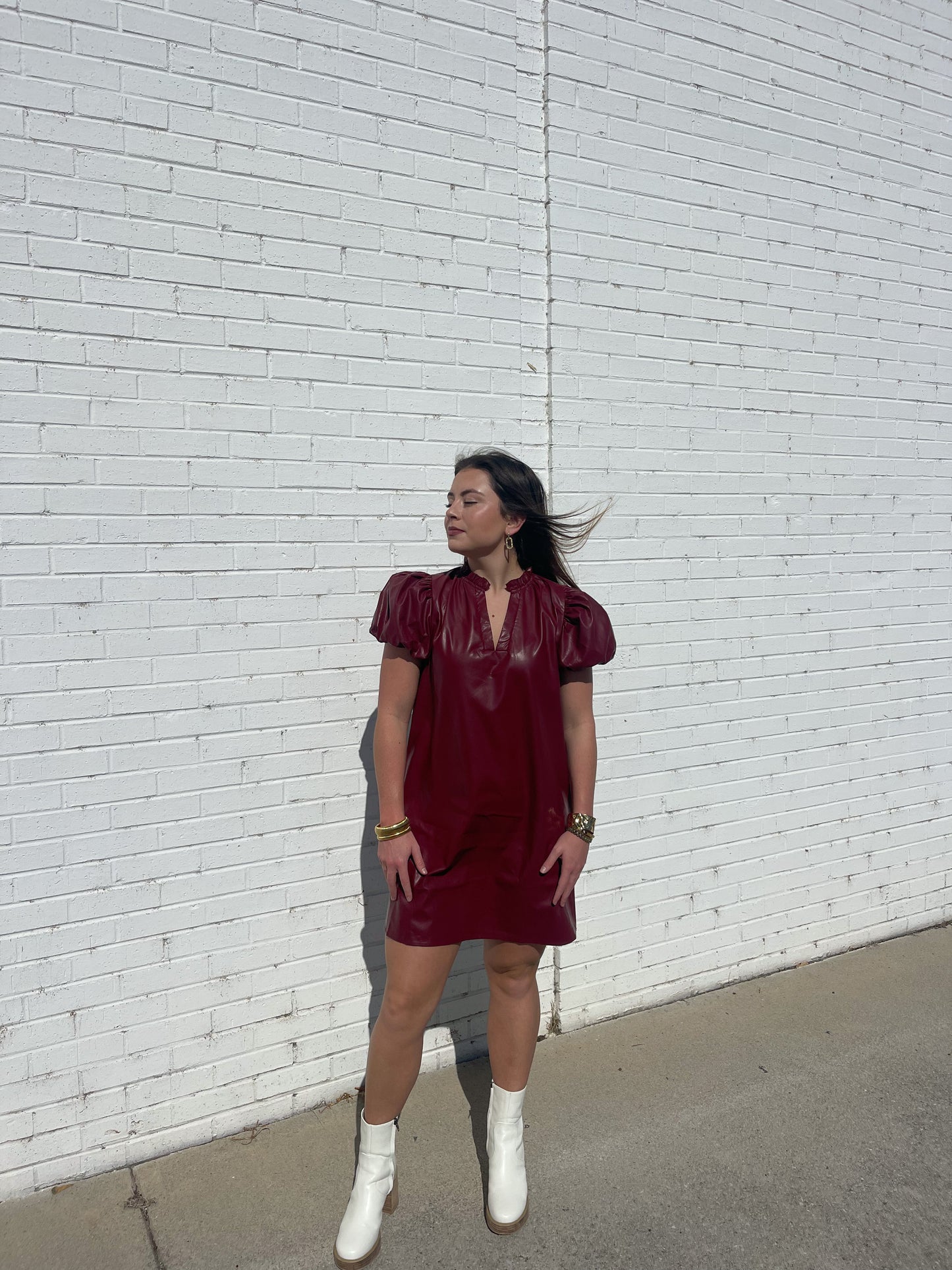 The Burgundy Jade Dress