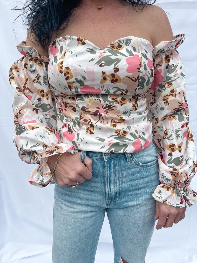 Floral Off the Shoulder Top