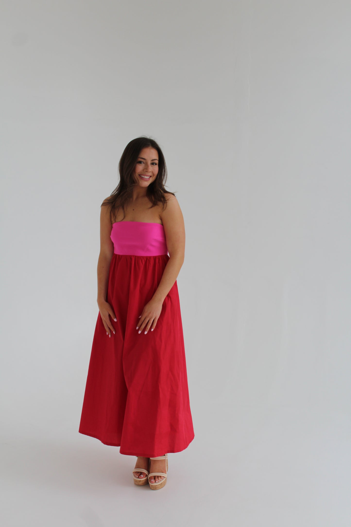 Color Block Midi Dress