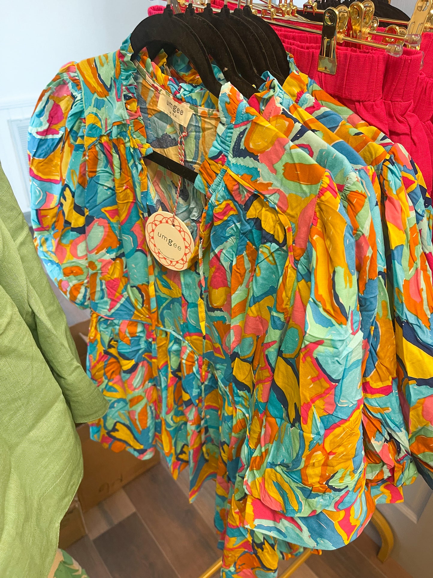Mary Blue Mix Blouse