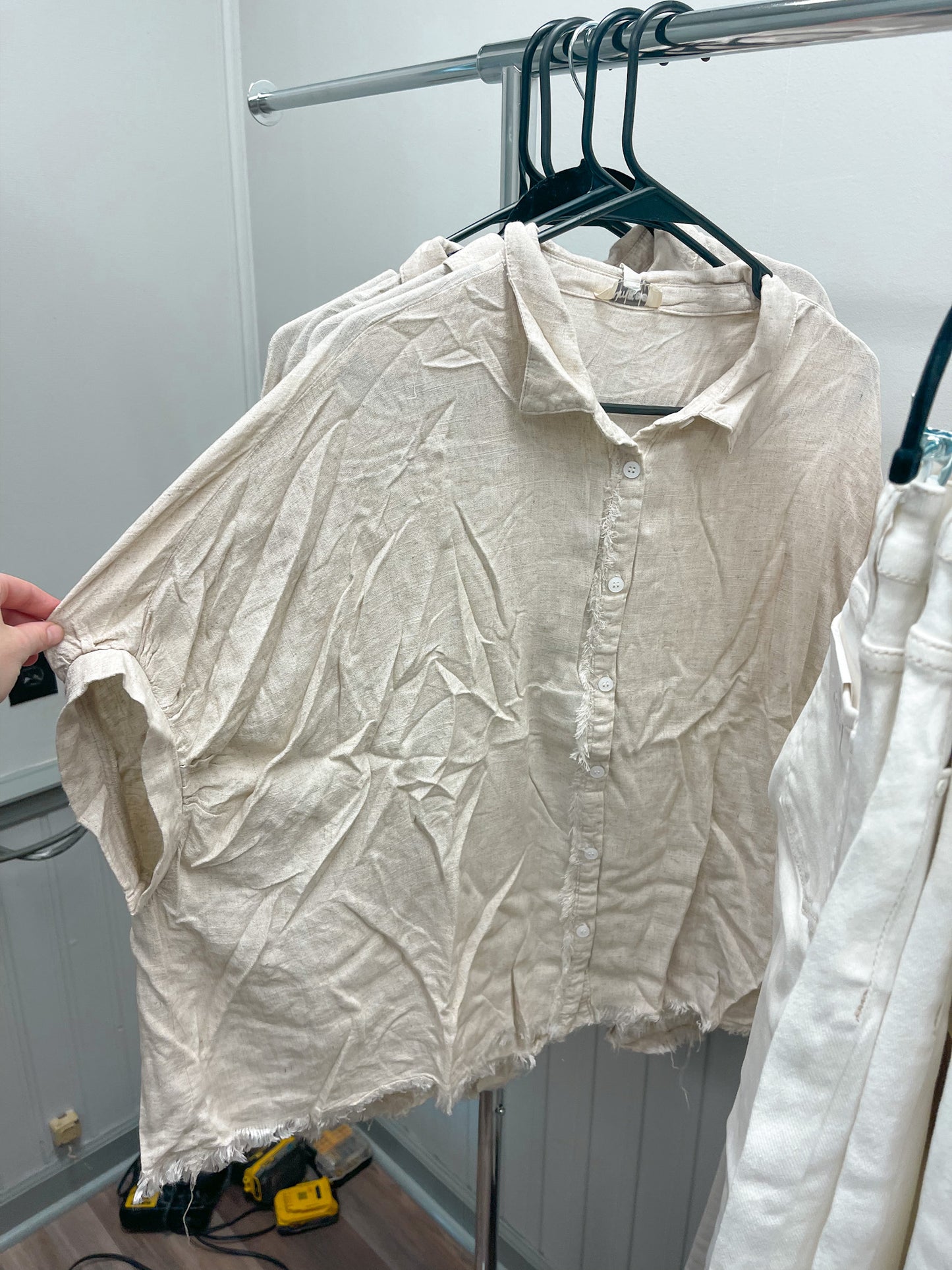 Lauren Linen Button Blouse