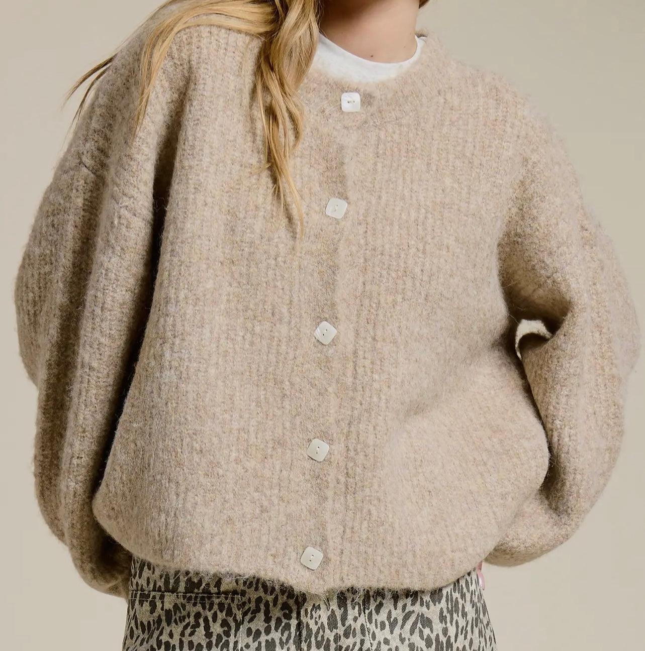 Winter Dream Cardigan in Mocha