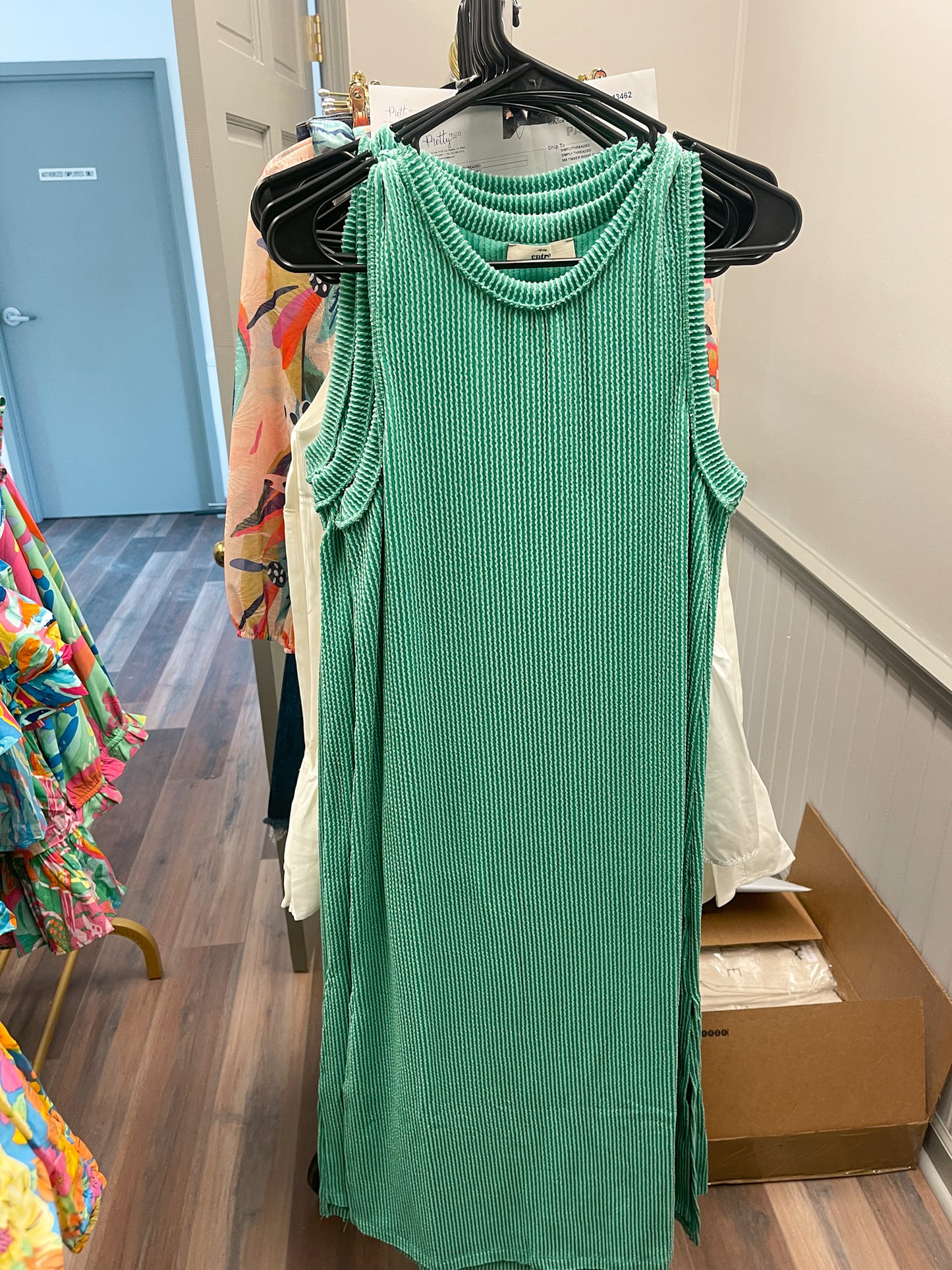 Kelly Green Midi Dress