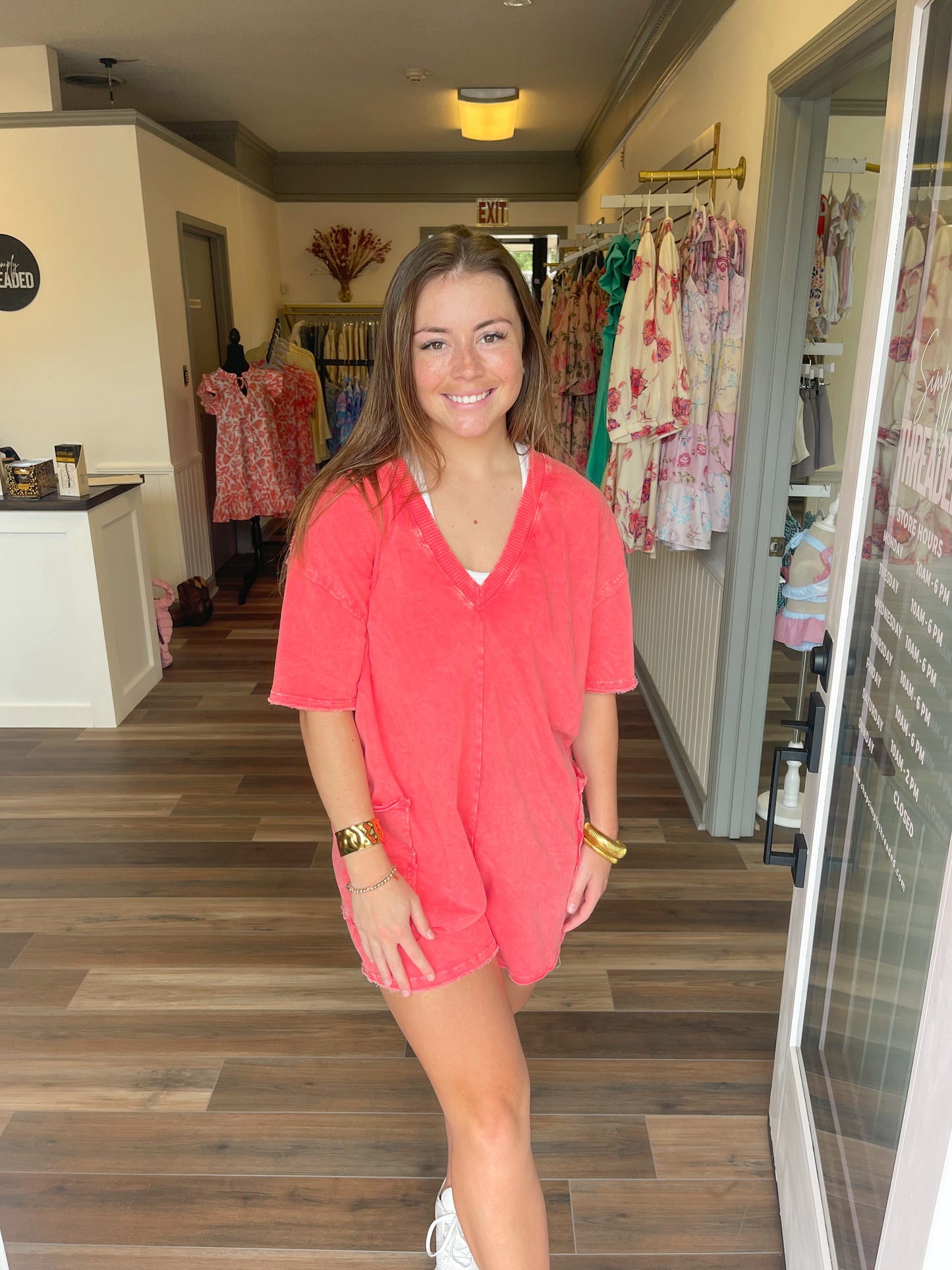 Ryan Red Romper