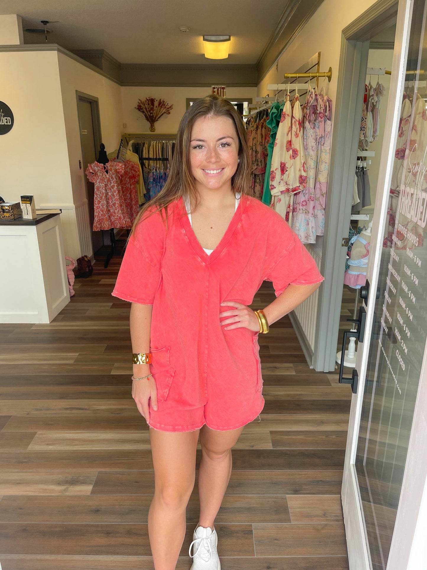 Ryan Red Romper