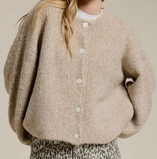 Winter Dream Cardigan in Mocha