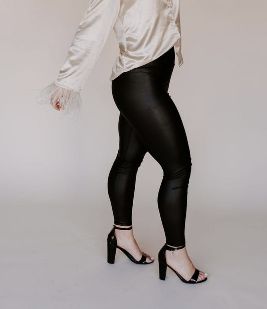 Oh So Fun Leather Leggings