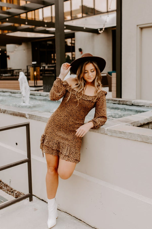 Cleo Cheetah Mini Dress